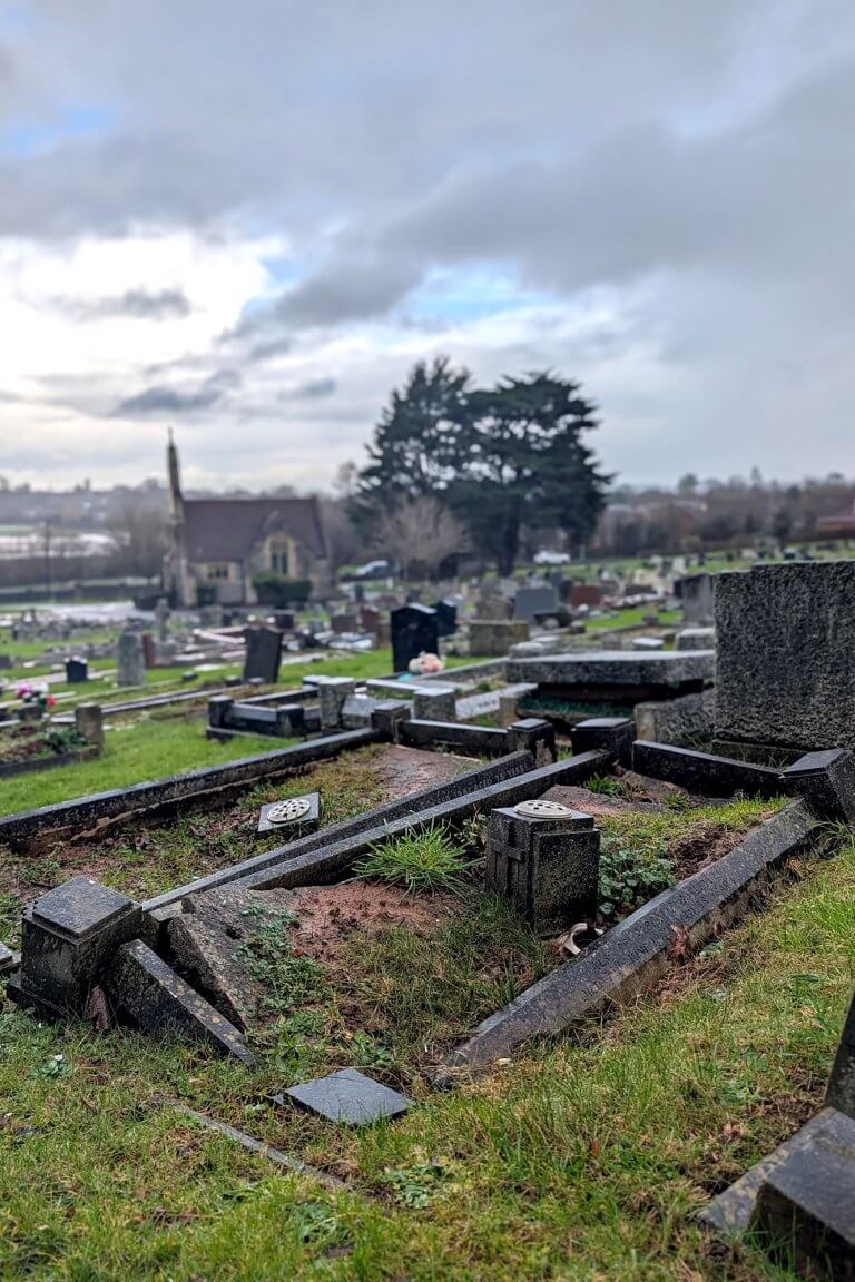 Headstone Memorial Restoration at Appleby & Childs, Yeovil - Somerset & Dorset