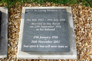 Exeter & Salisbury Dioceses Churchyard Cremation Tablet Memorials - Appleby & Childs