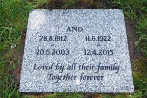 Exeter & Salisbury Dioceses Churchyard Cremation Tablet Memorials - Appleby & Childs