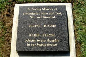 Exeter & Salisbury Dioceses Churchyard Cremation Tablet Memorials - Appleby & Childs